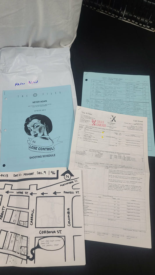 *X-Files - Original Production Used Script - Never Again