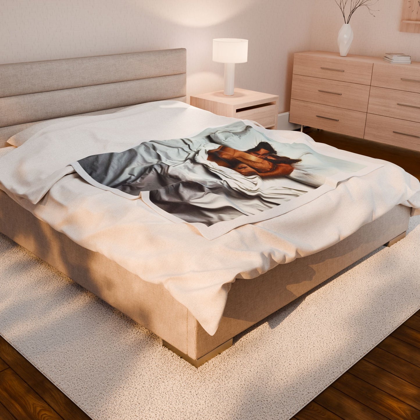 David Duchovny & Gillian Anderson Velveteen Plush Blanket - XFP Direct