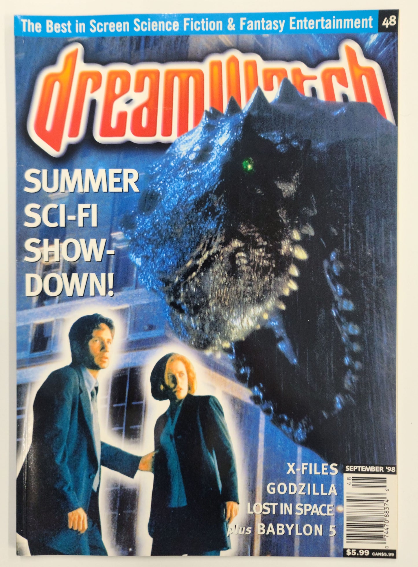 DreamWatch Magazine -Sept. 1998 - Agents Mulder and Scully Cover