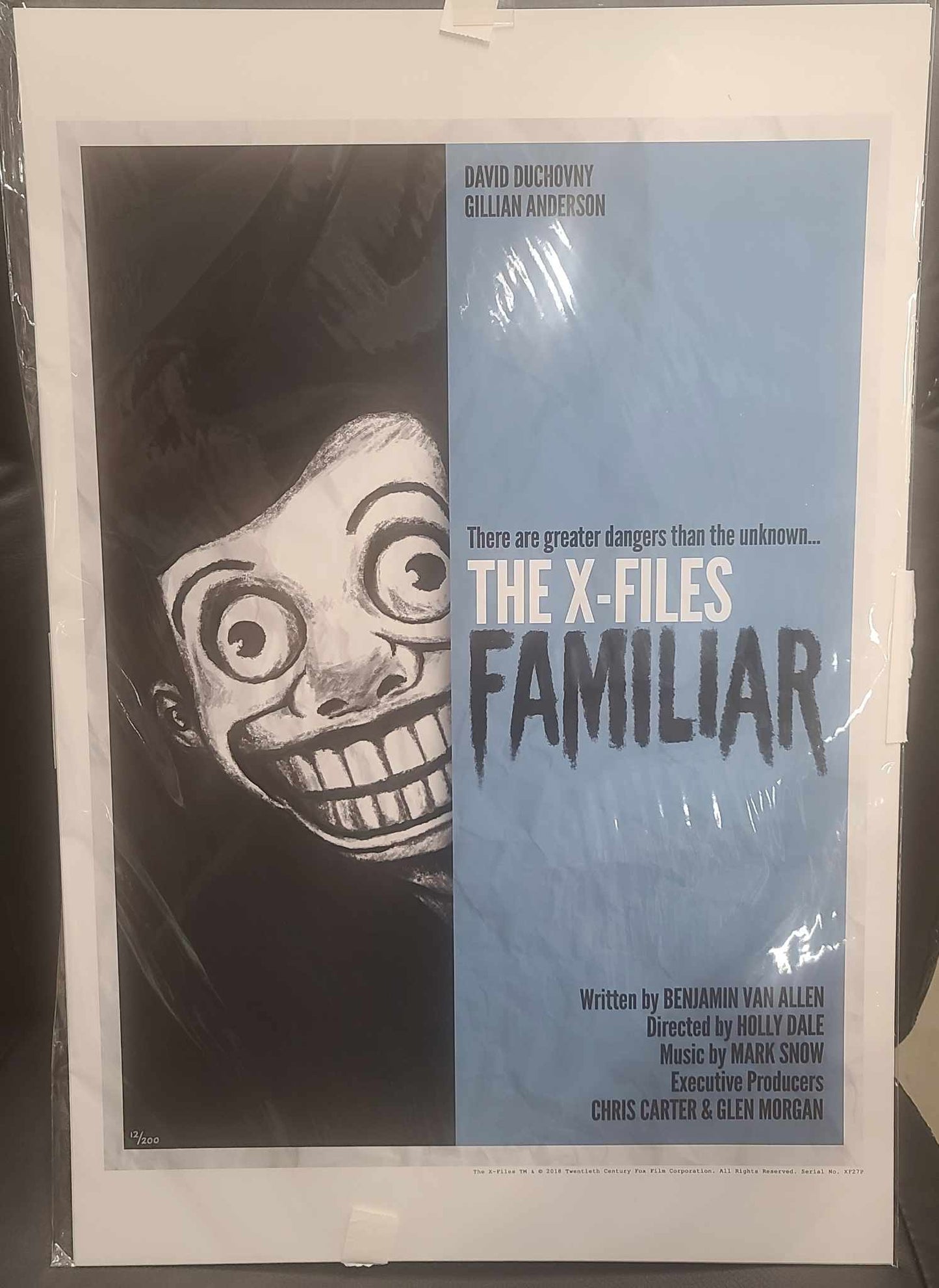 Xfiles episode FAMILIAR 13 x 19 Print designed by JJ Lendl