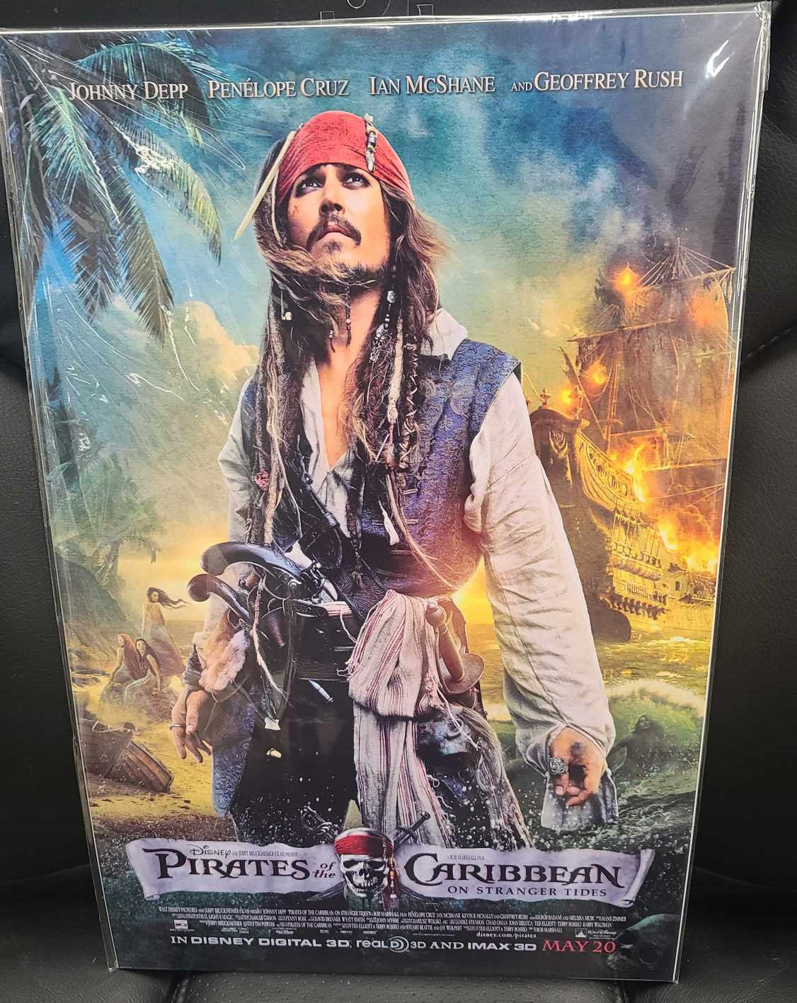 Pirates of the Caribbean 11x17 Print Johnny Depp