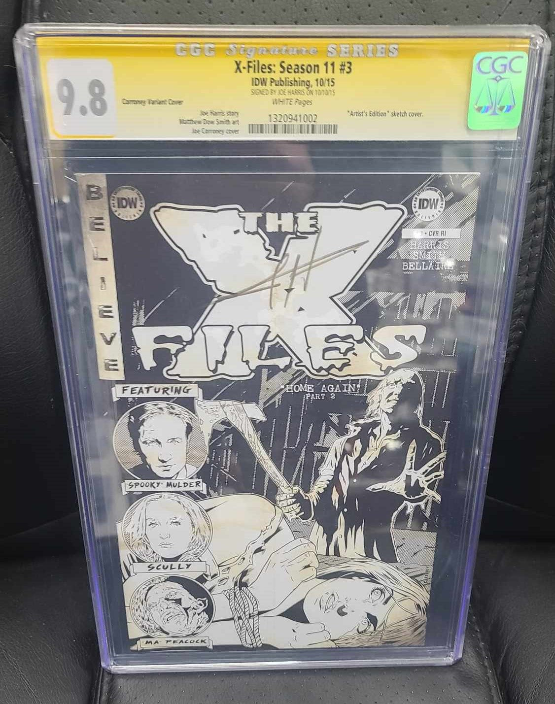 xfiles cgc season 11 #3 Signature Series Signed by Joe Harriss. Graded 9.8