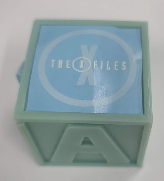 X-Files - It's a boy? Baby Block - promotional from final wrap.*Rare*
