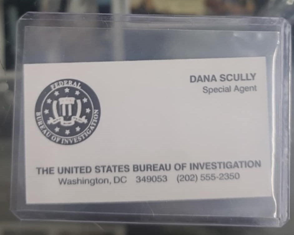X-Files - Special Agent Dana Scully Business Card - Cosplay
