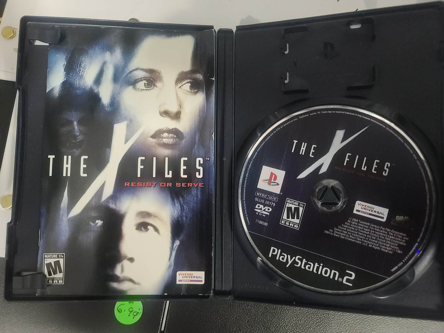 The X-Files: Resist or Serve PS2 / PlayStation 2 game *OOP*