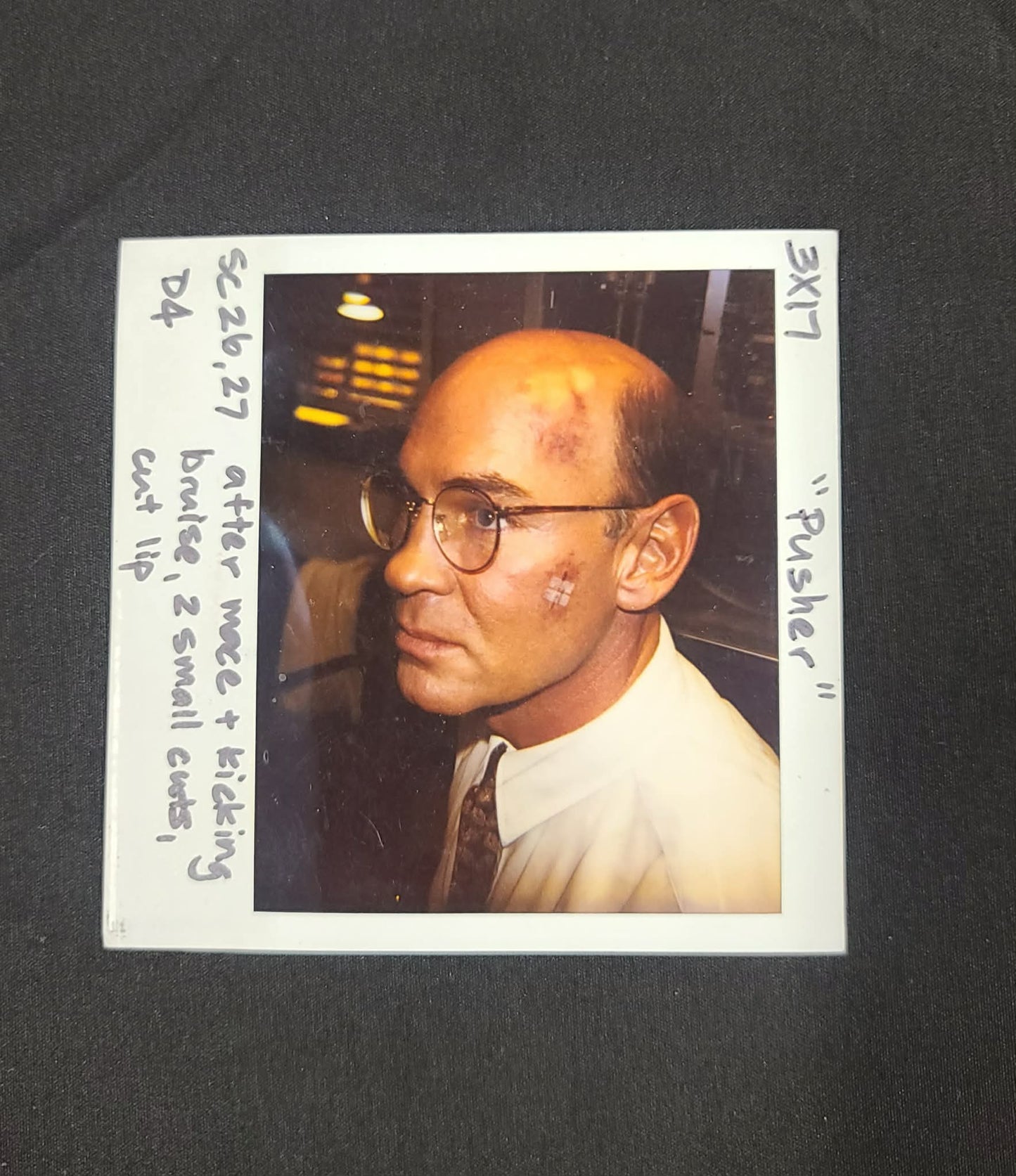 *X-Files- Production Used Continuity Polaroid - Skinner =Mitch Pileggi