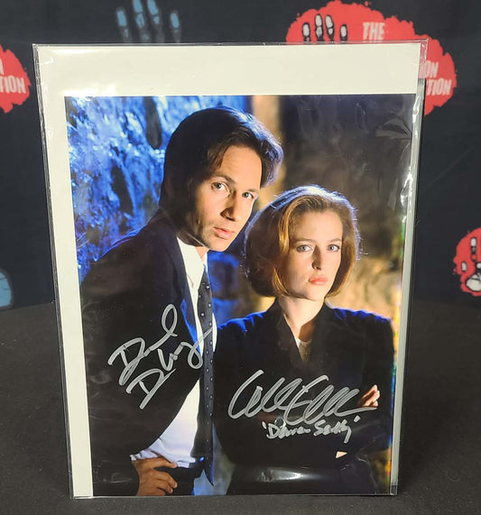 *X-files - David Duchovny & Gillian Anderson Autographed Photo - Mulder & Scully