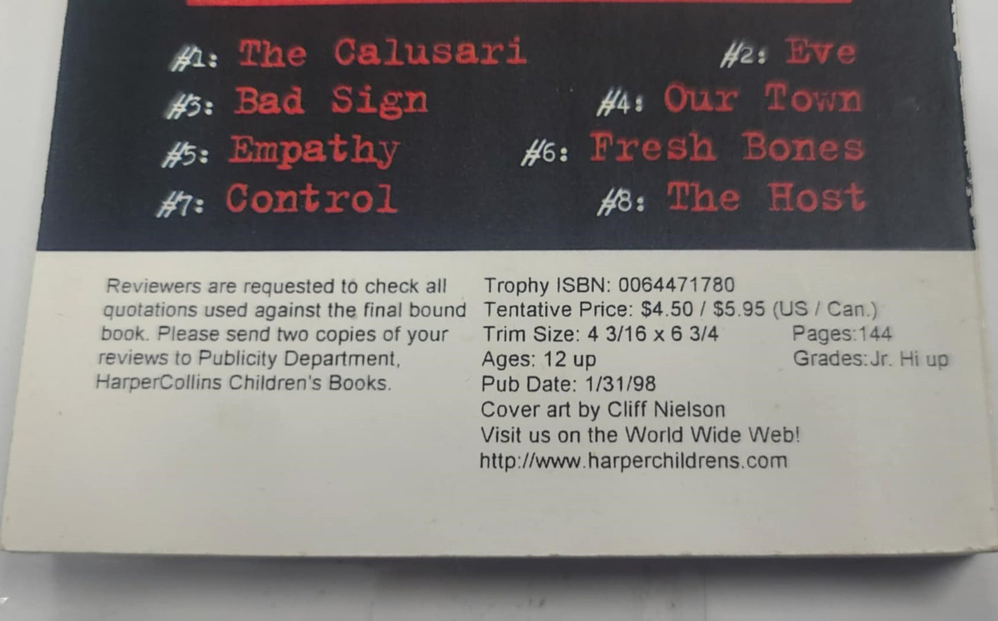 X-Files - Uncorrected Proof- Hungry Ghosts -Very Rare