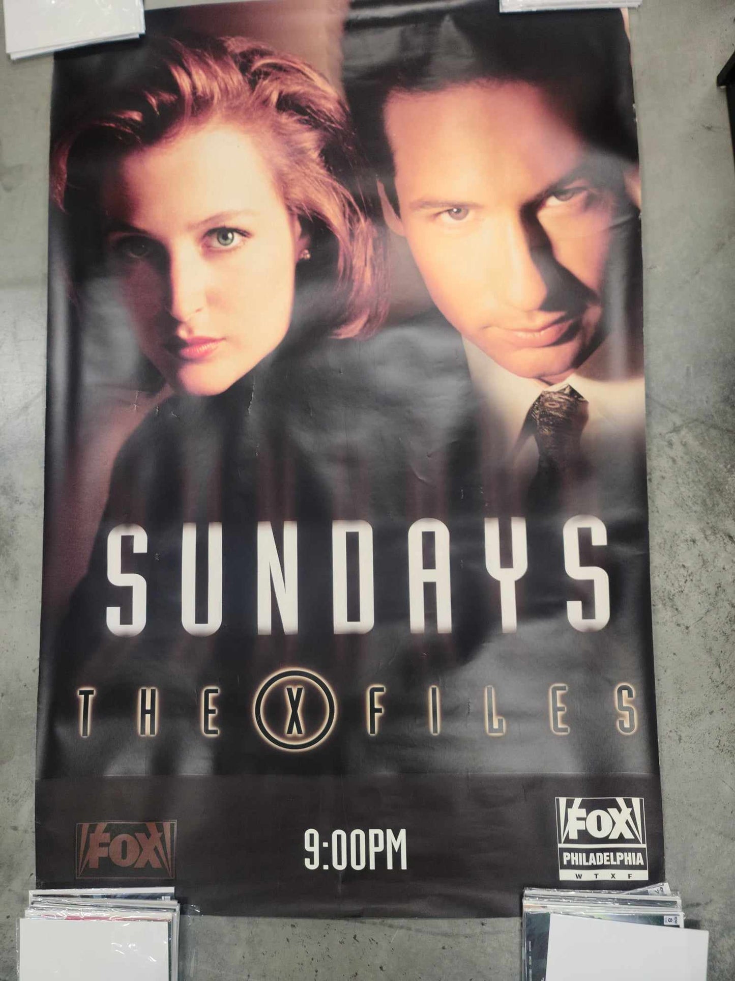 X-Files Promotional Double Sided Subway Poster - *Giant* *Heavy Duty* Philadelphia