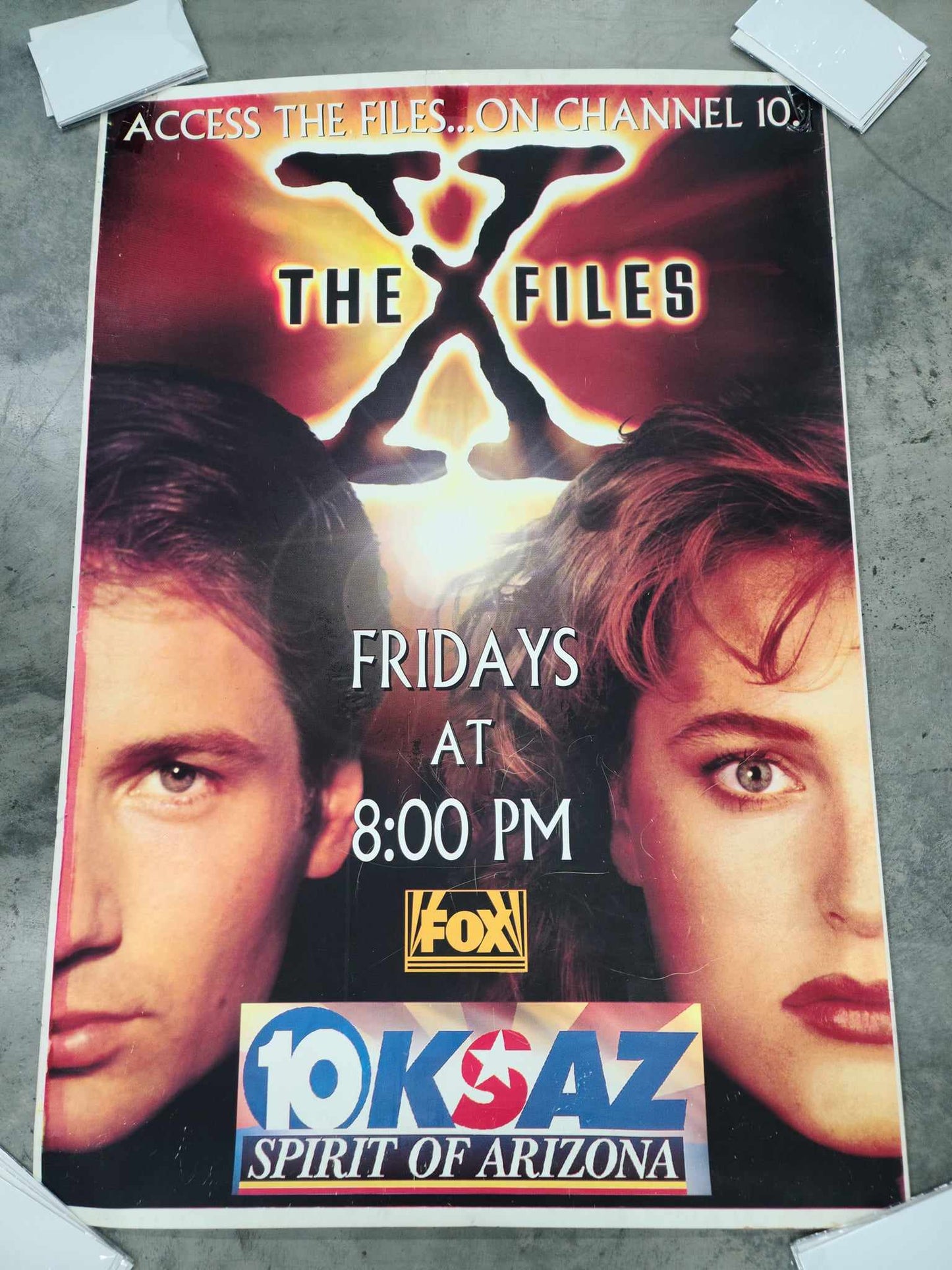 X-Files Promotional Double Sided Subway Poster - *Giant* *Heavy Duty* Arizona