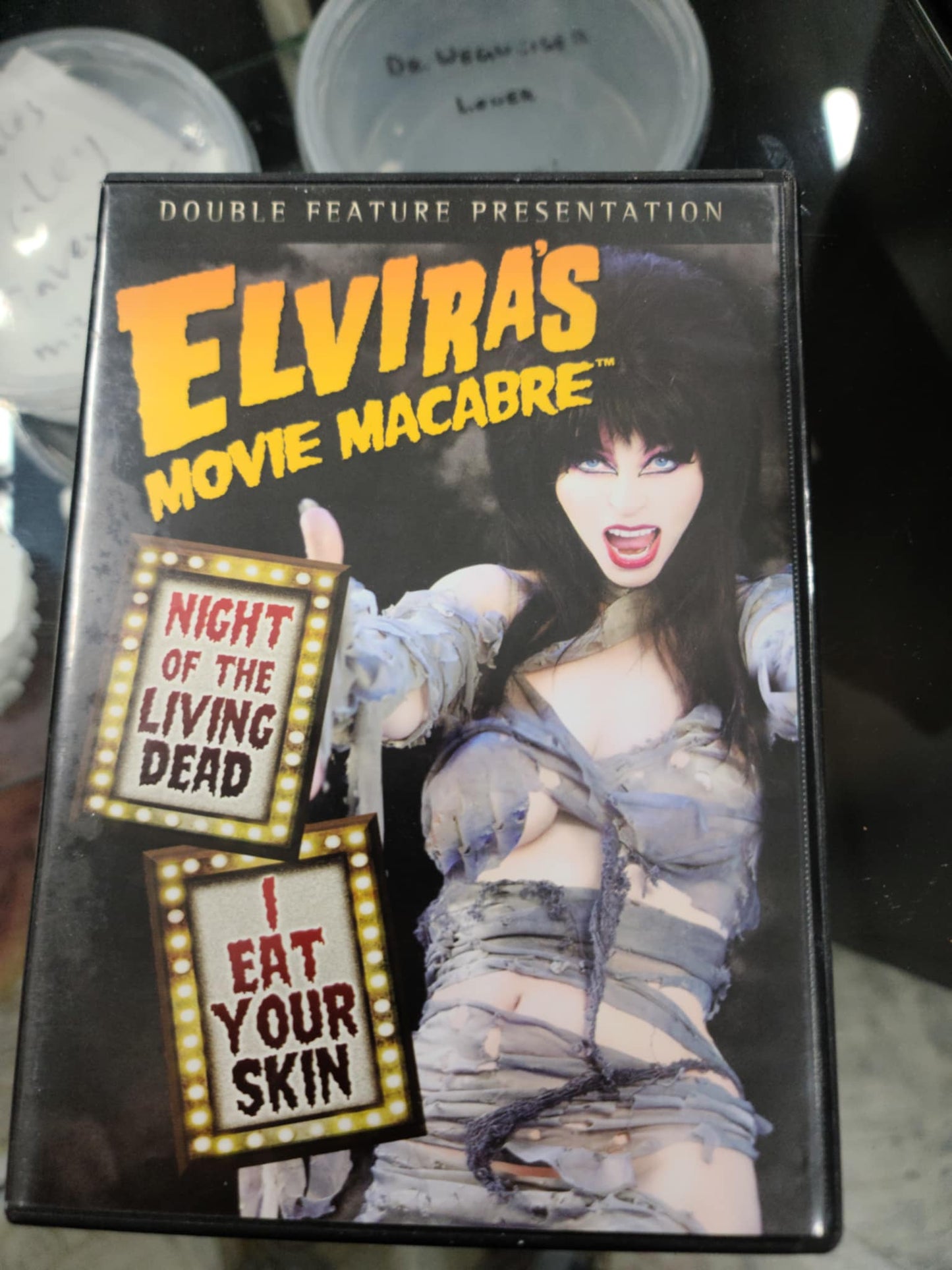 Elvira Movie Macabre - Night of The Living Dead & Eat Your Skin- Horror