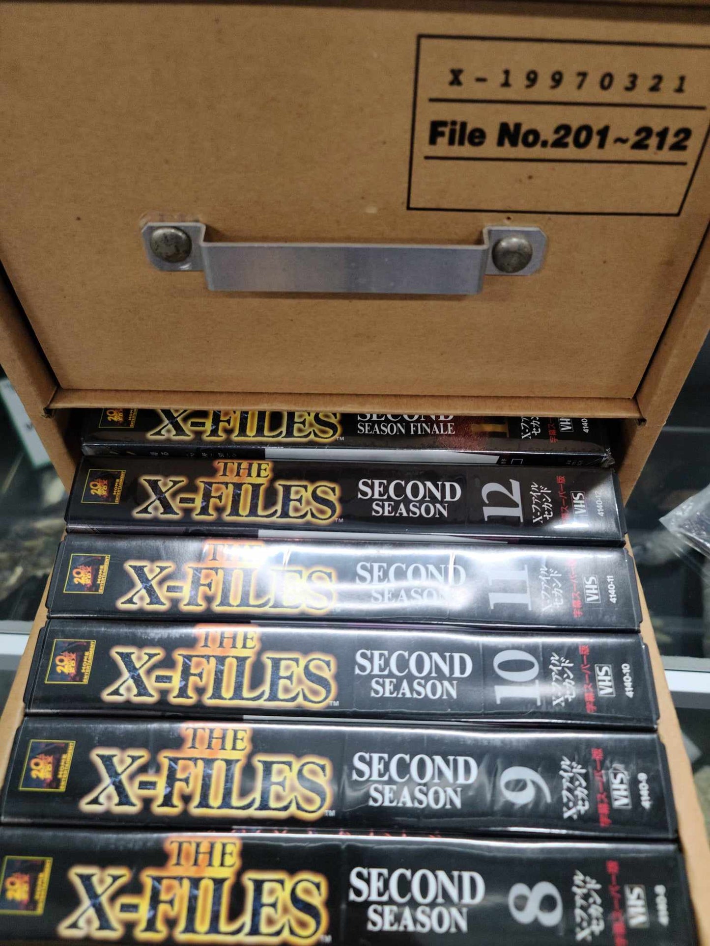 The X-Files Japanese File Cabinet 2nd Season VHS Set - VERY RARE!