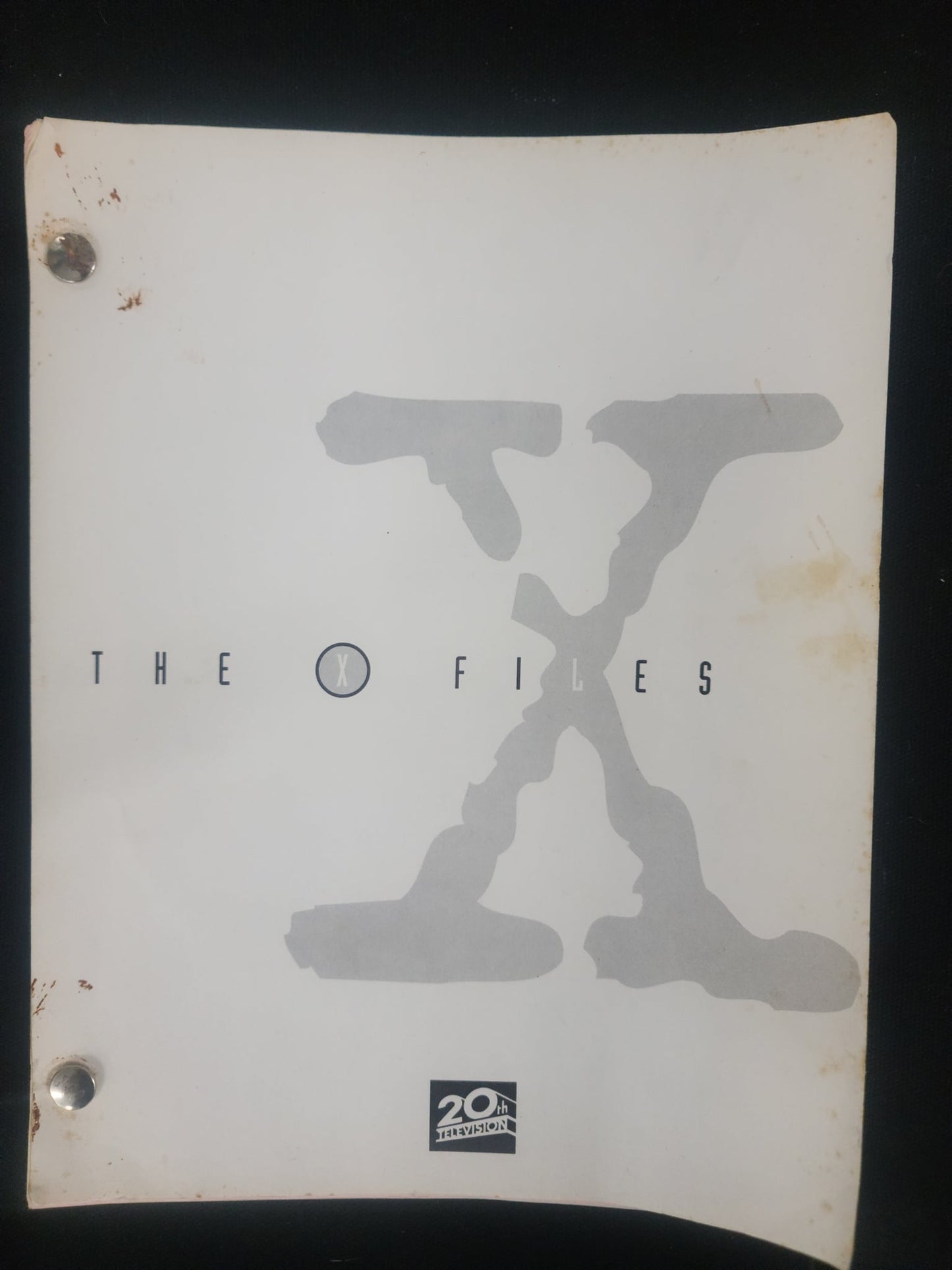 Production Used X-Files Script - Episode "The Deep Throat"