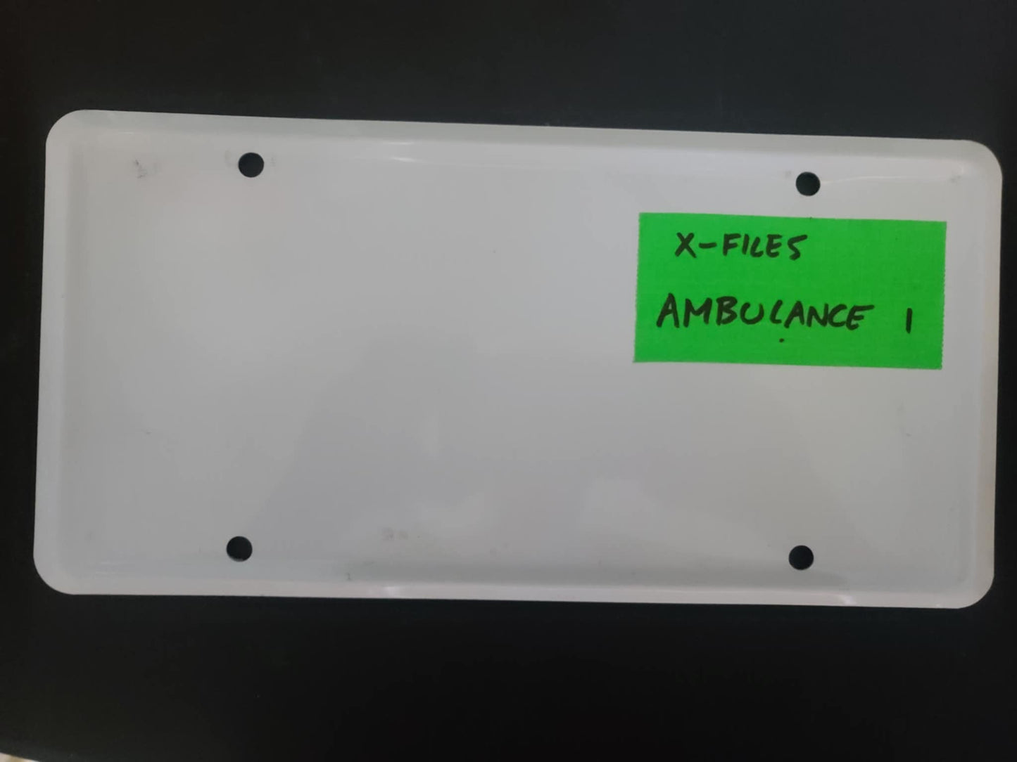 Production Used License Plate - Season 10 Ambulance