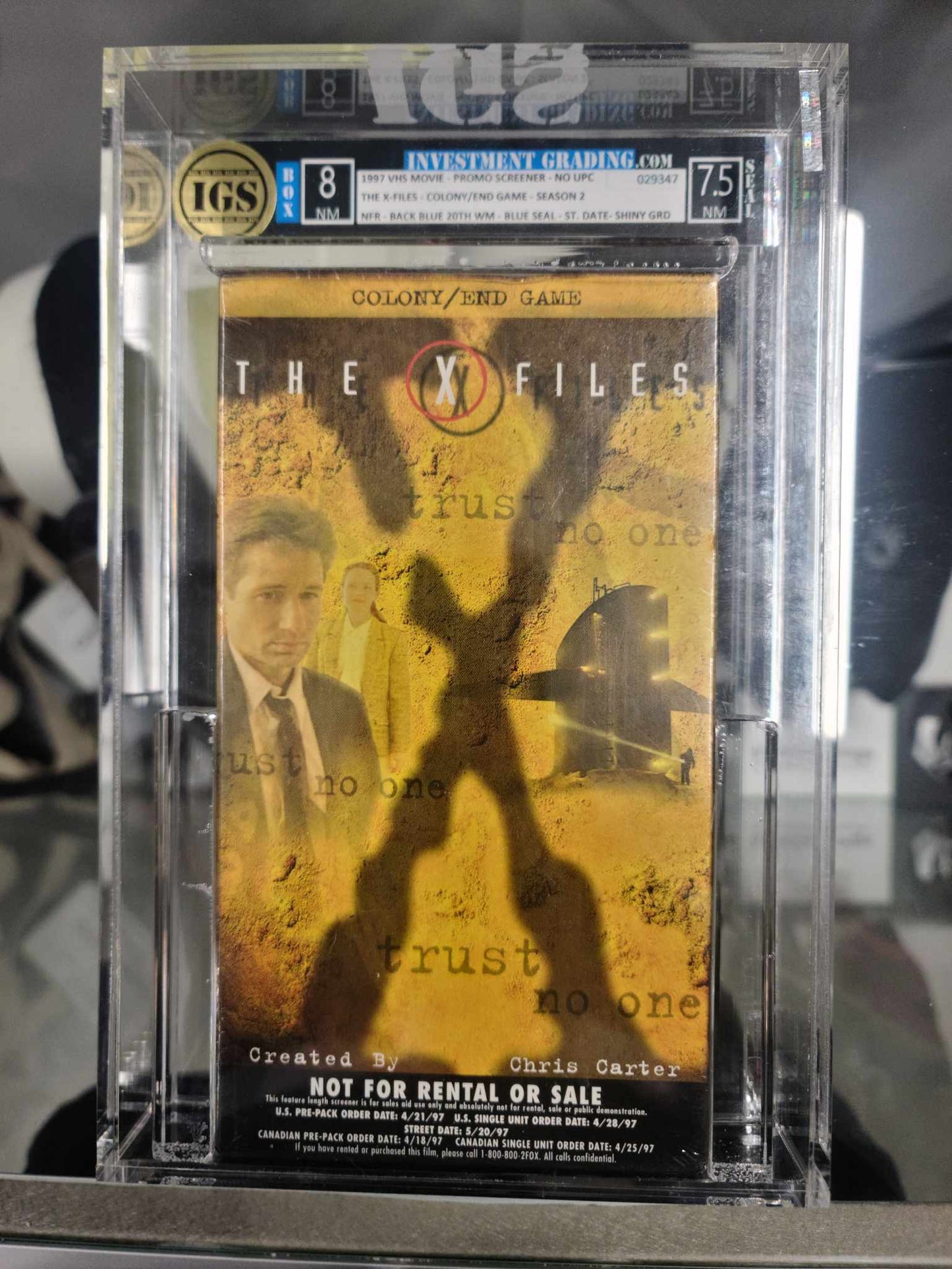 Graded Screener Tape/ VHS - Episodes: " Colony" and "End Game"