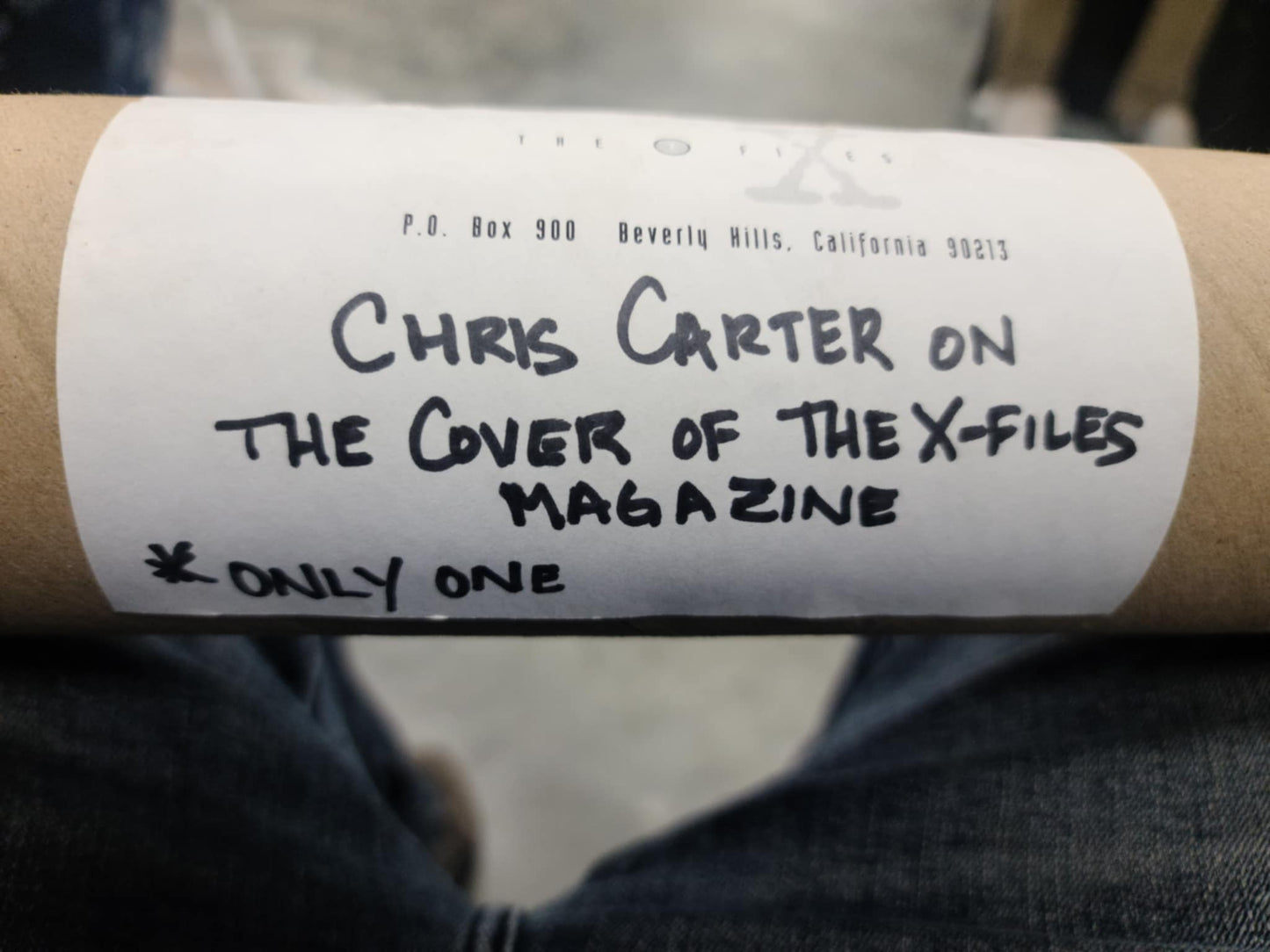 X-Files Magazine Chris Carter Cover Canvas Poster