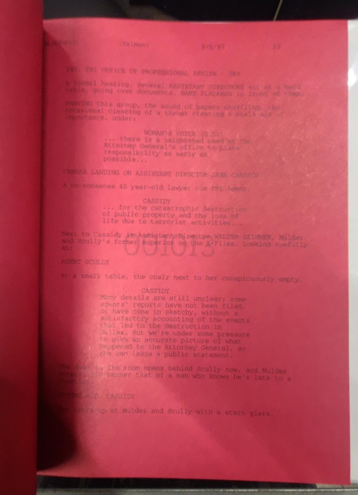 X-Files - FIGHT THE FUTURE Movie Script