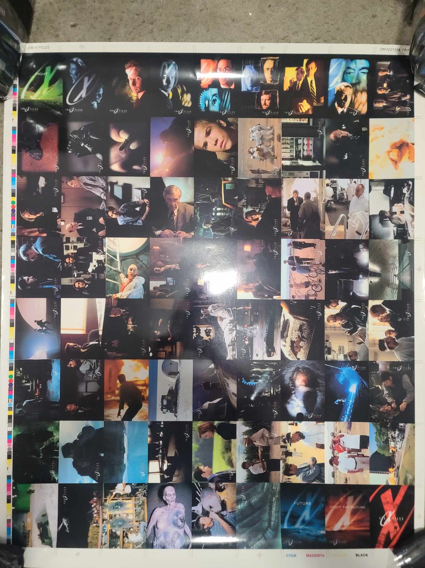 Fight The Future-Trading card Uncut Sheet - Full Size Printer Sheet