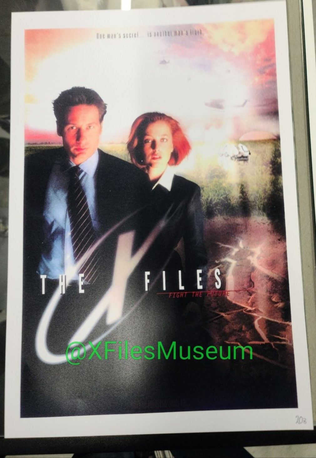 The X-Files FIGHT THE FUTURE Concept Art Print "W" 8" x 10"