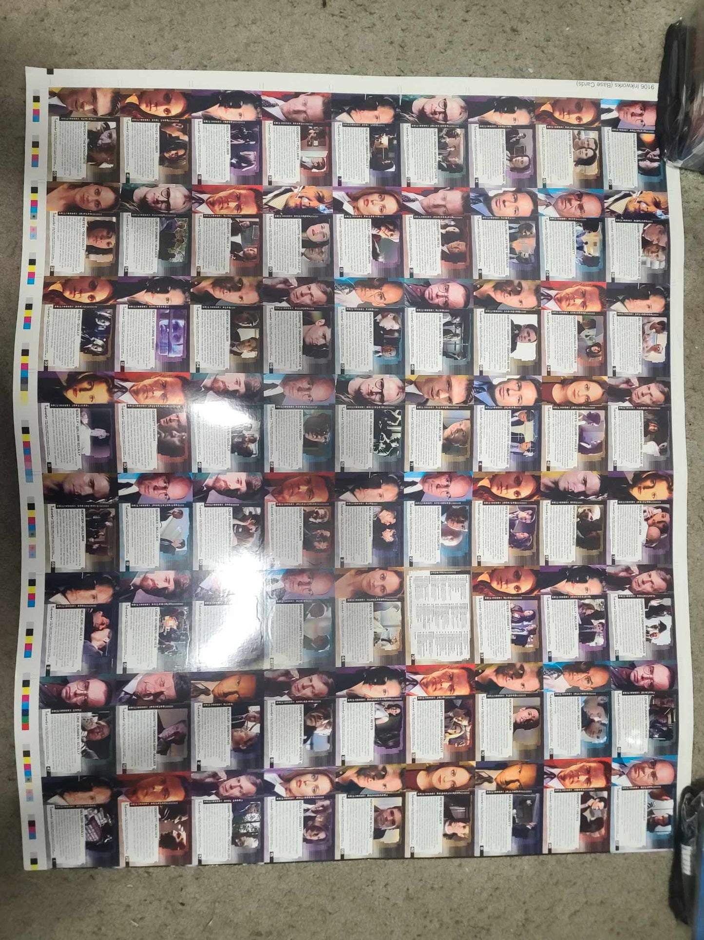 Connections-Trading card Uncut Sheet - Full Size Printer Sheet