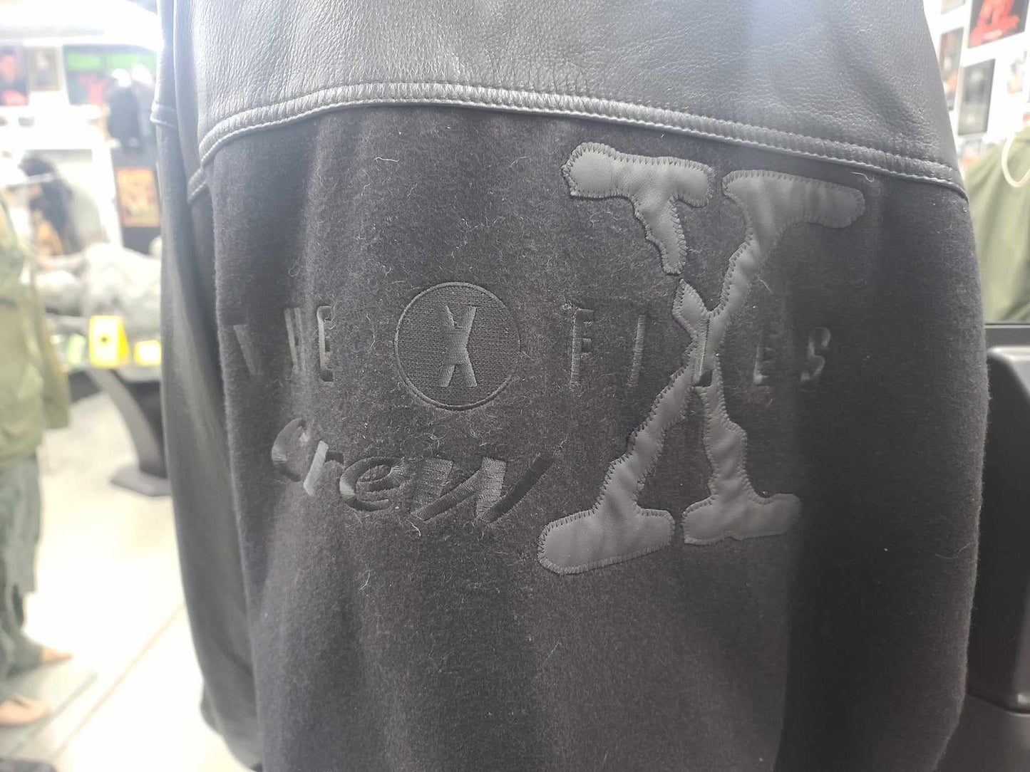 The X-Files Wool and Leather Crew Jacket