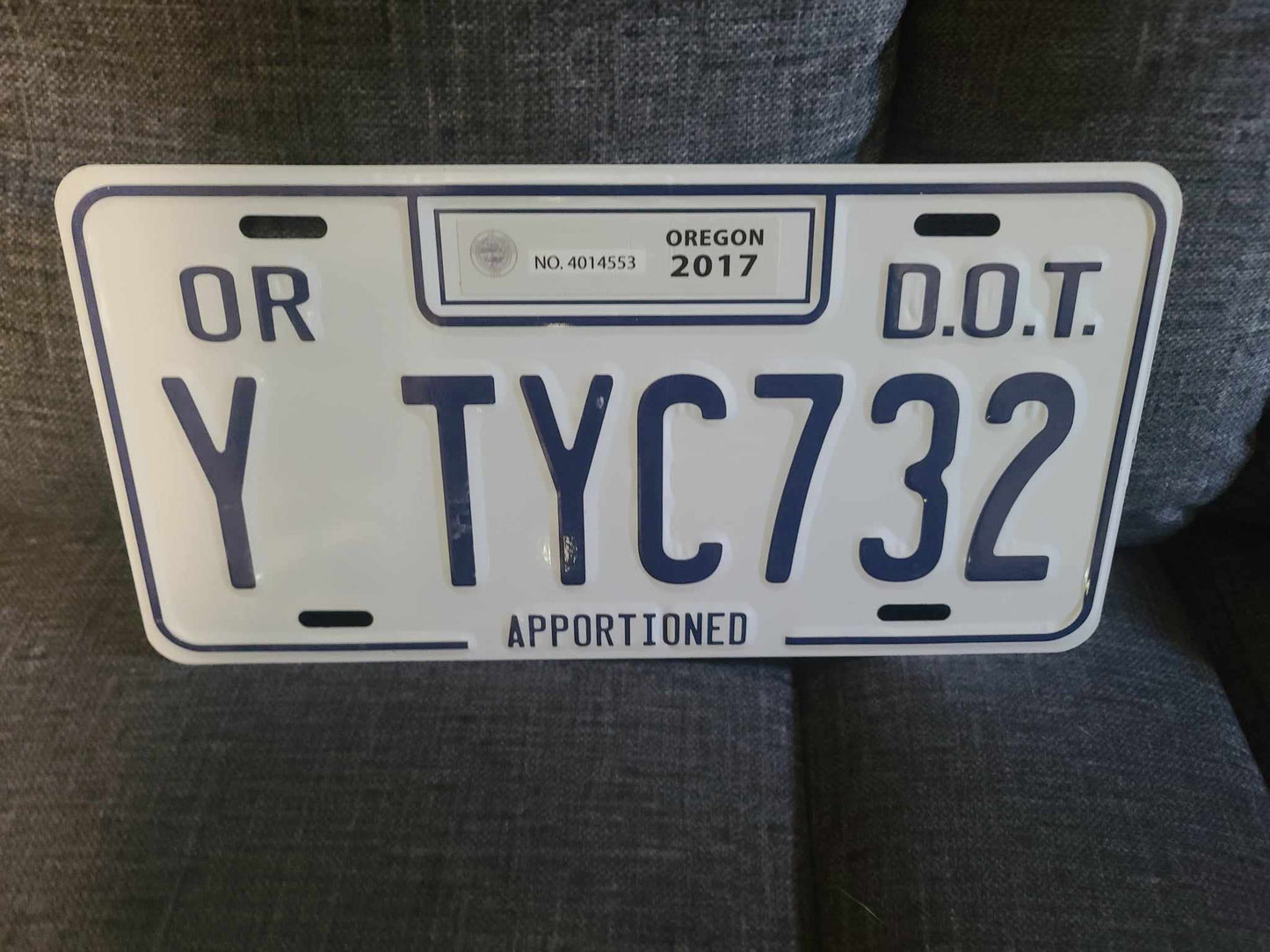 Production Used License Plate - Season 10
