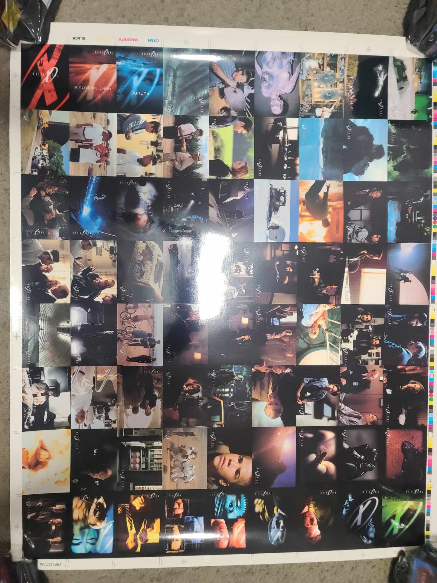 Fight The Future-Trading card Uncut Sheet - Full Size Printer Sheet