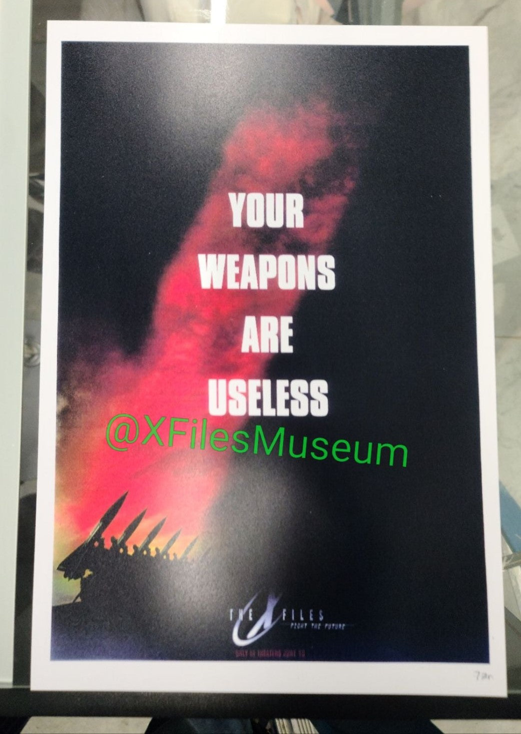 The X-Files FIGHT THE FUTURE Concept Art Print "DD" 8" x 10"