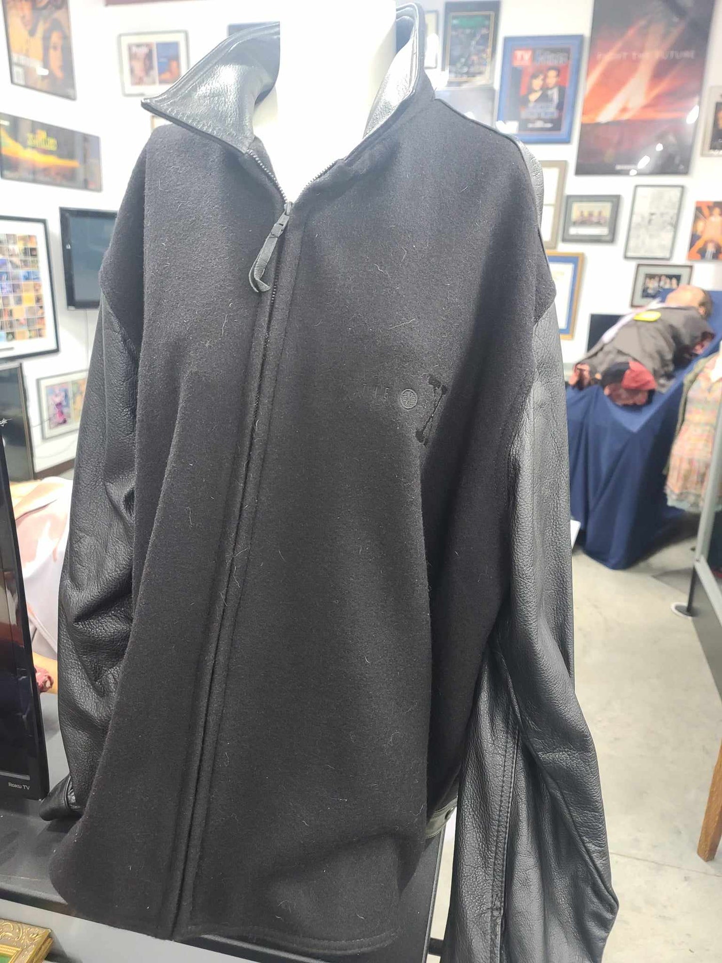 The X-Files Wool and Leather Crew Jacket