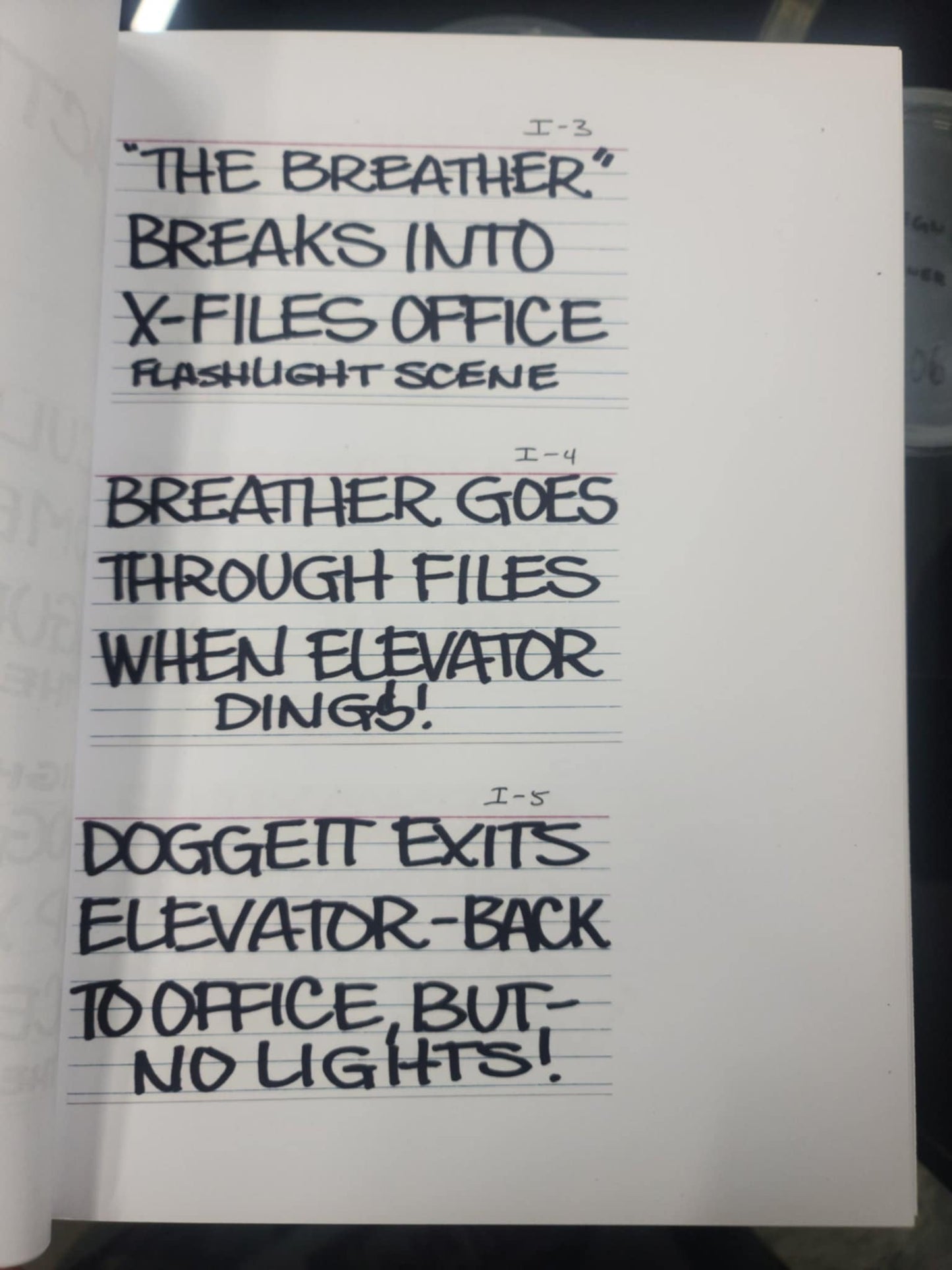 THE X-FILES Storyboard Card Sheets - Episode "WILLIAM"