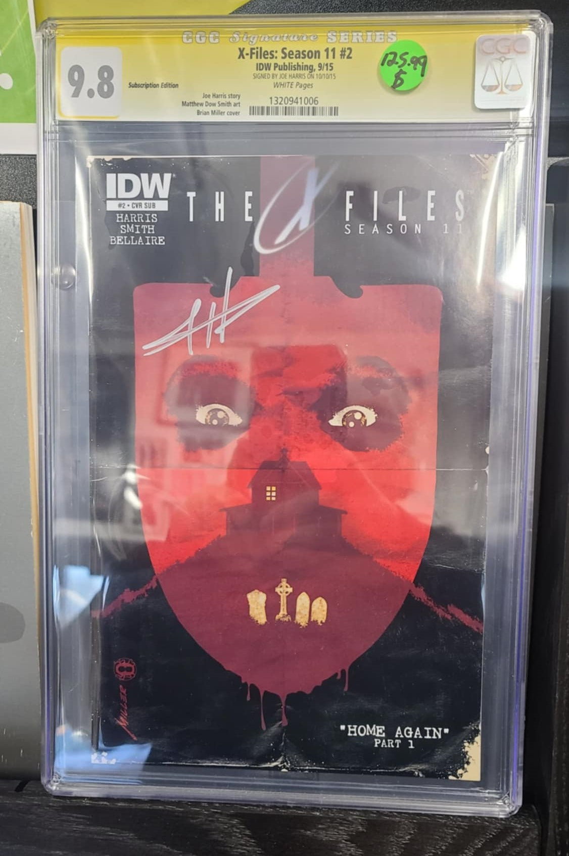 X-Files: Season 11 #2 - IDW Publishing 9/15 - CGC Graded 9.8 - Autographed by Joe Harris