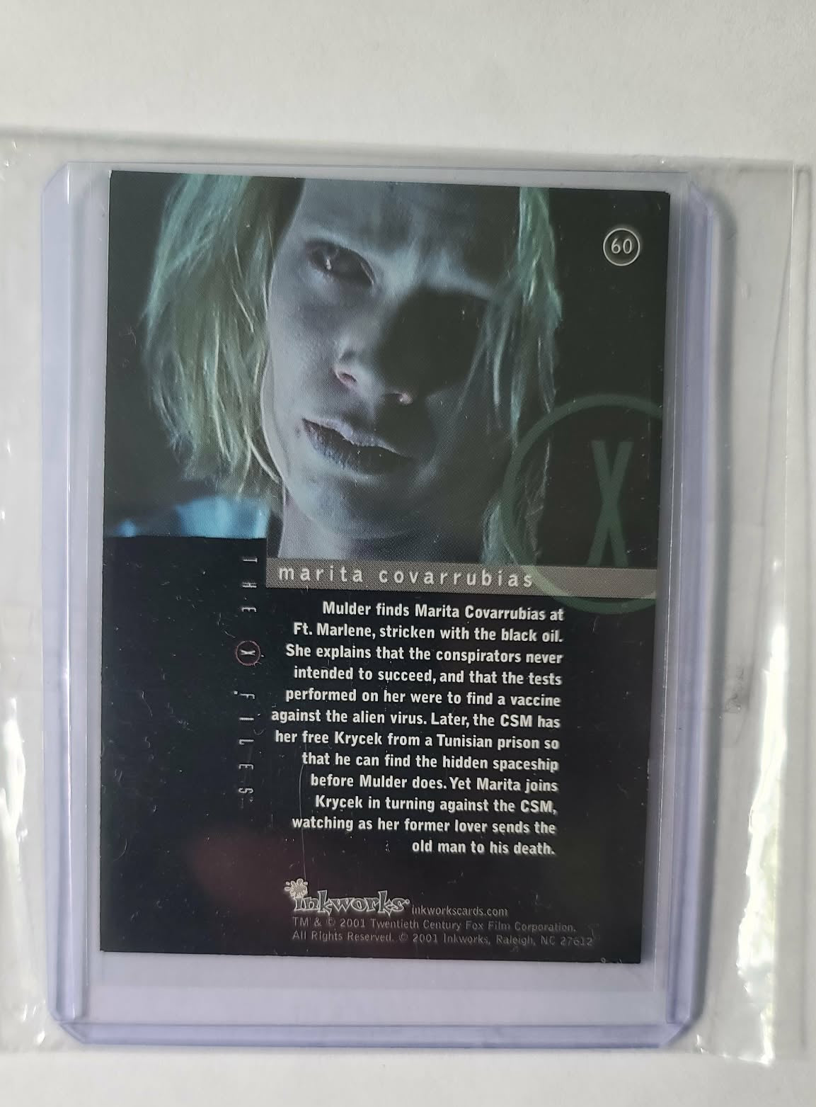 *X-Files-Marita Covarrubias Trading card - Autographed by Laurie Holden