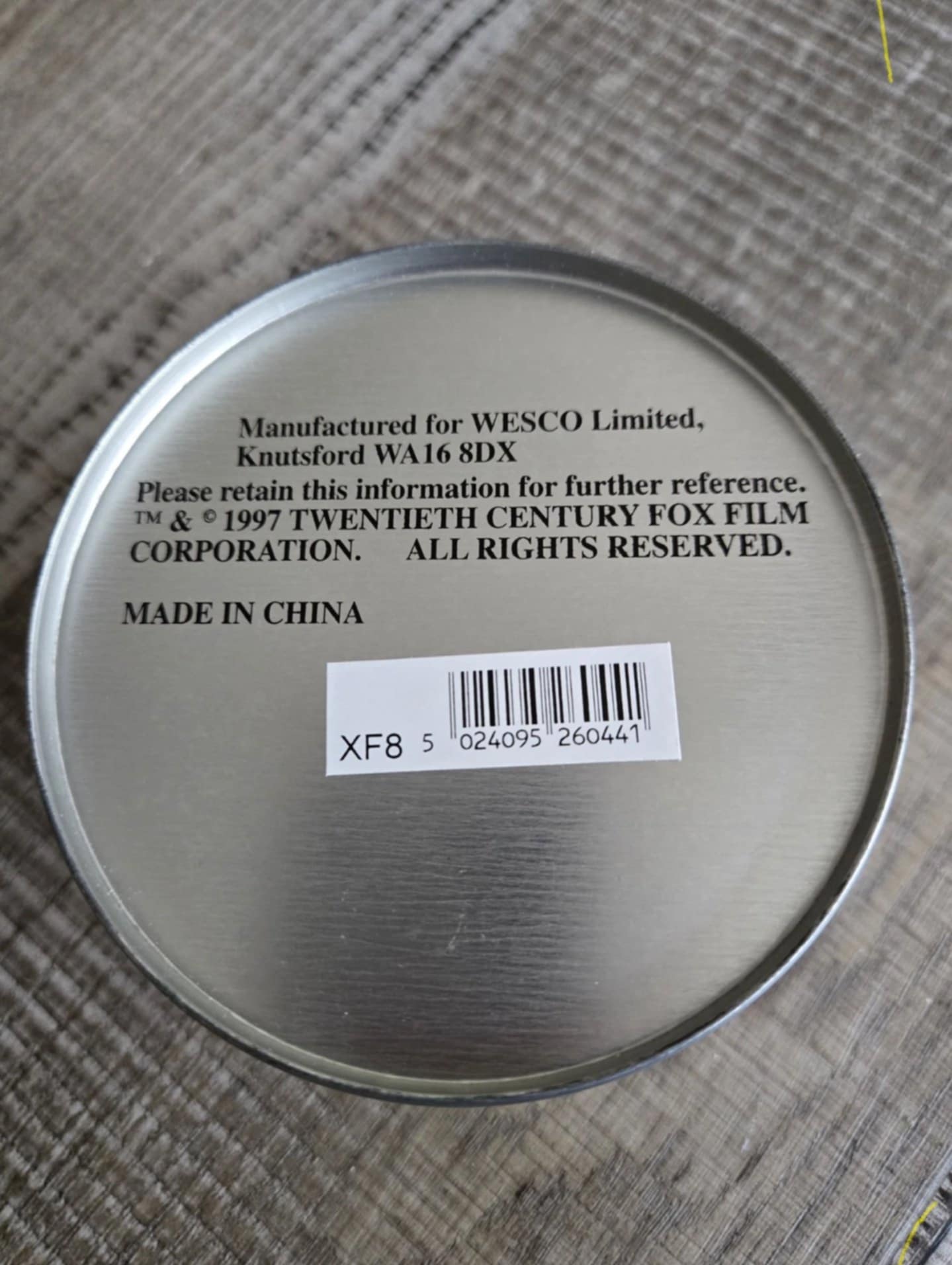 X-Files Watch in Collectible Tin - ORIGINAL 90's