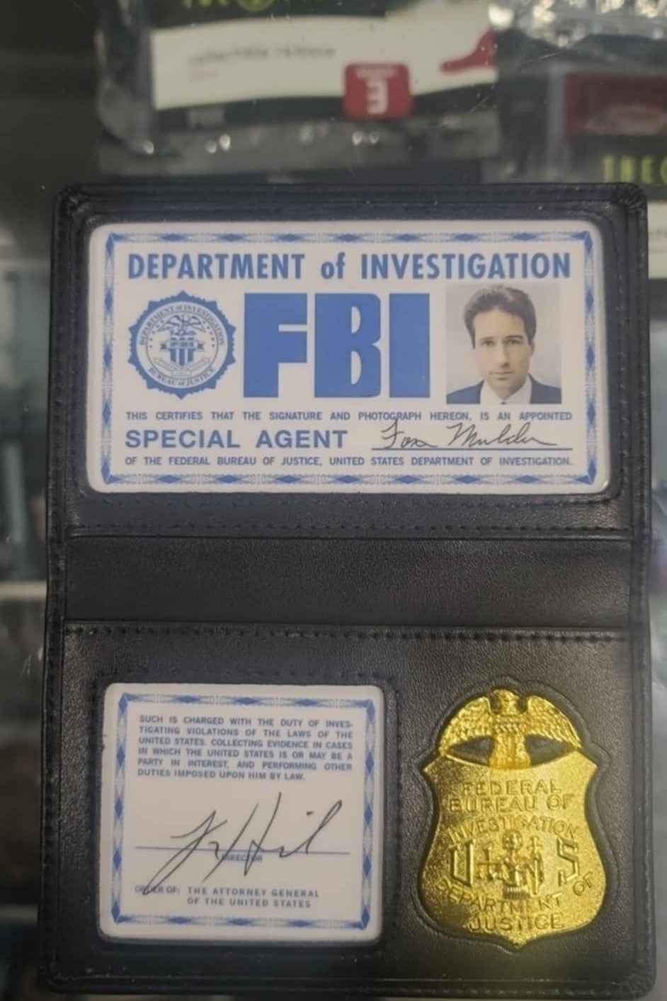 X-Files - Special Agent Fox Mulder Wallet Badge - Cosplay