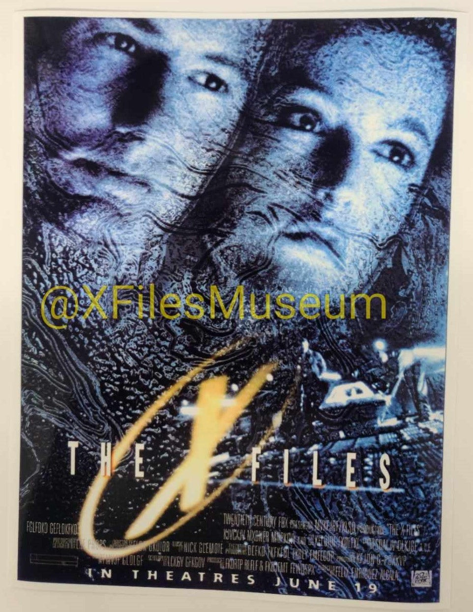 The X-Files FIGHT THE FUTURE Concept Art Print "A" 8" x 10"