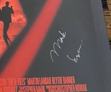 X-Files Fight the Future Poster - Autographed by composer Mark Snow