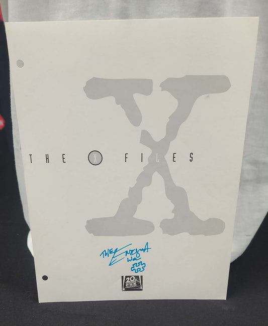*X-Files -  Script Cover -Autographed by THE ENIGMA