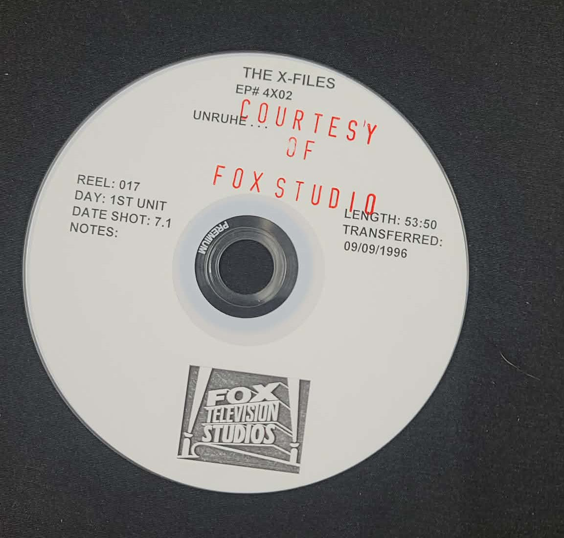 *X-FILES - Dailies DVD #12
