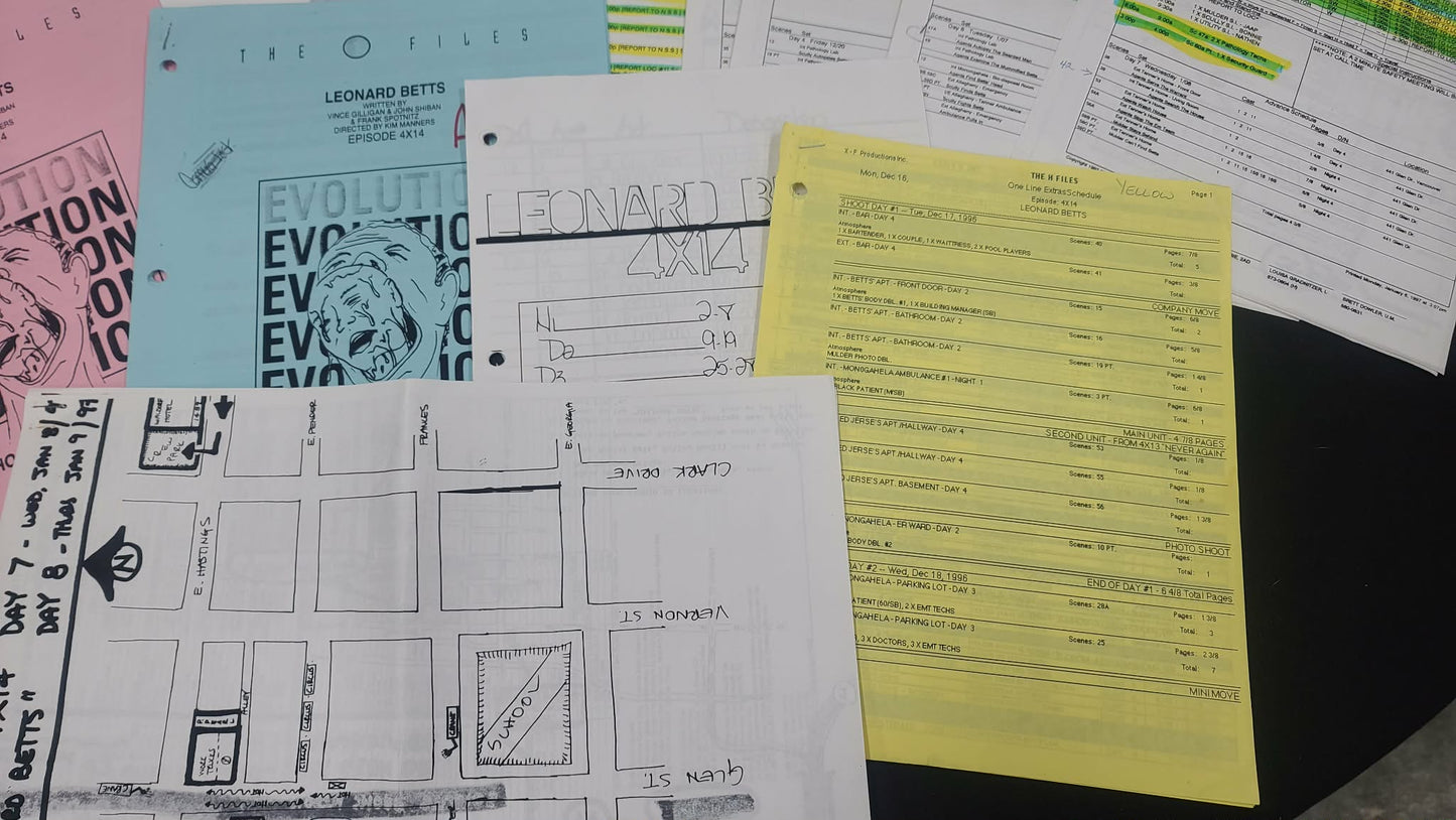*X-Files - Original Production Used Script - Leonard Betts