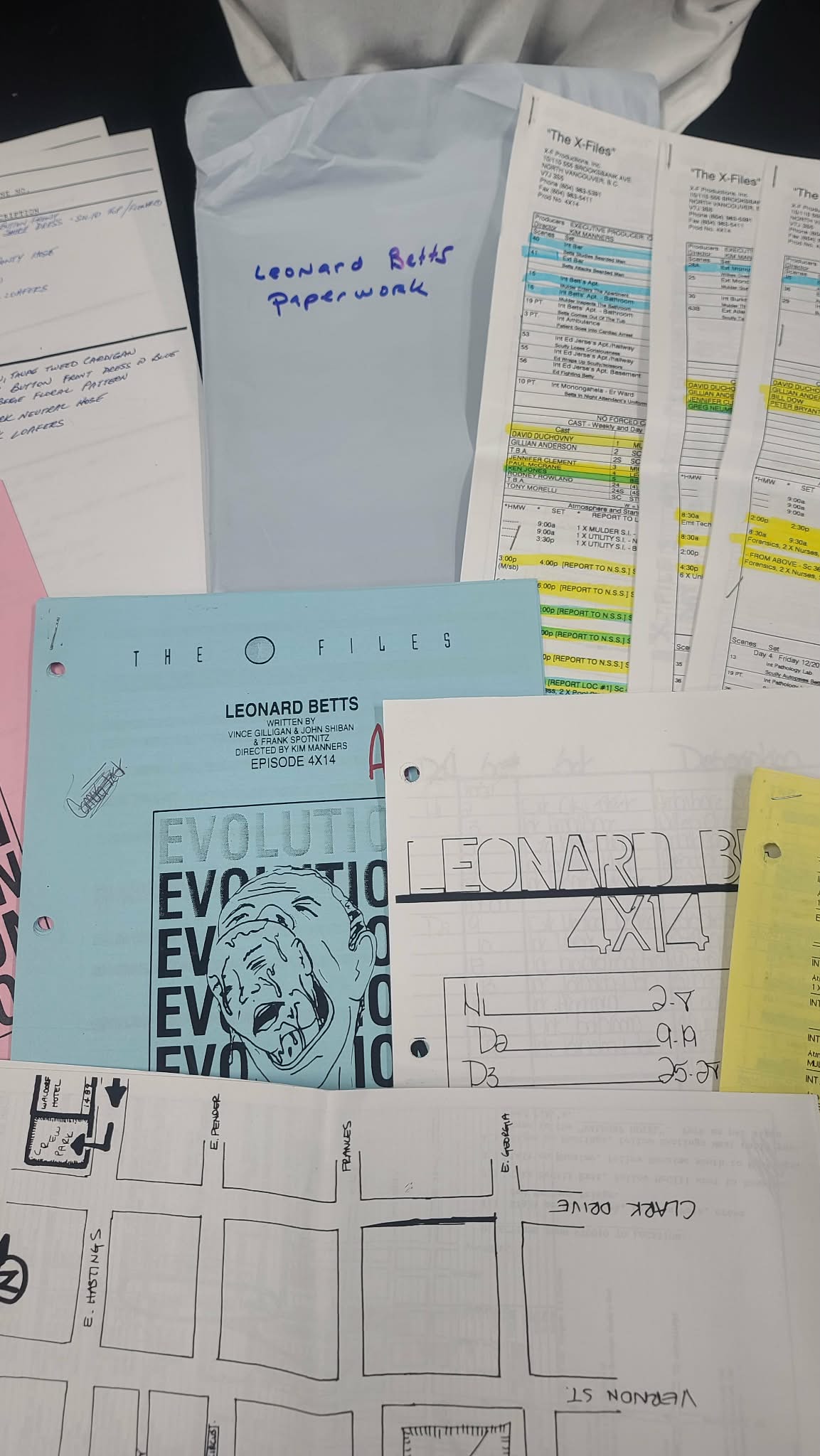 *X-Files - Original Production Used Script - Leonard Betts