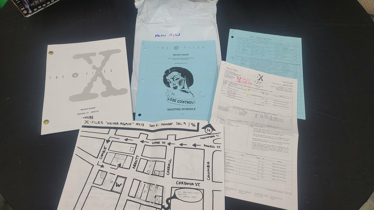*X-Files - Original Production Used Script - Never Again