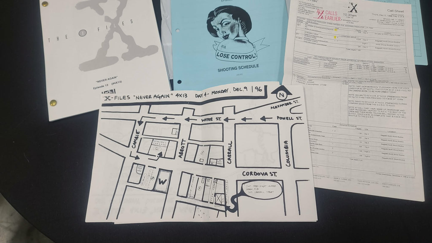 *X-Files - Original Production Used Script - Never Again
