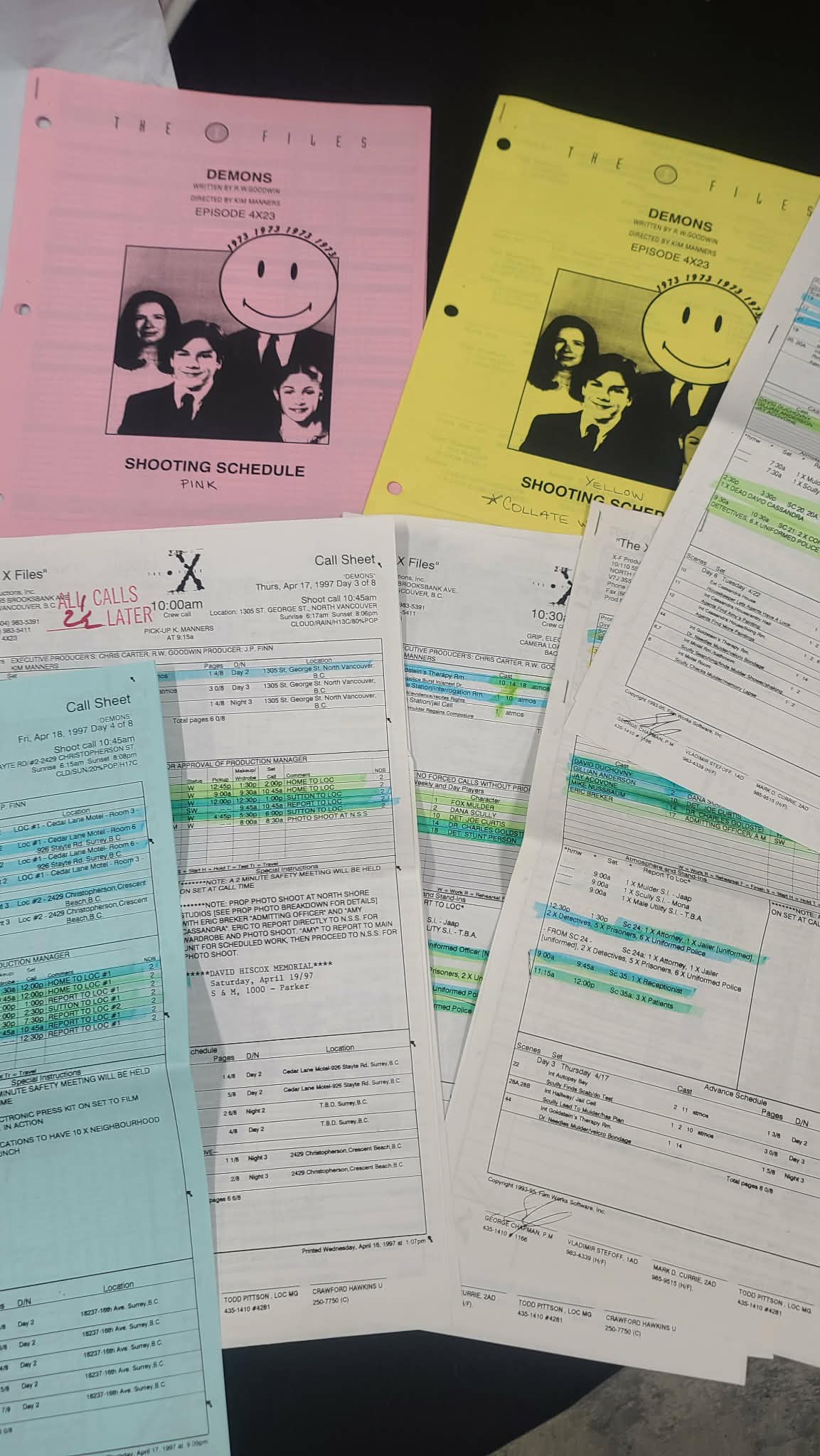 *X-Files - Original Production Used Script - Demons