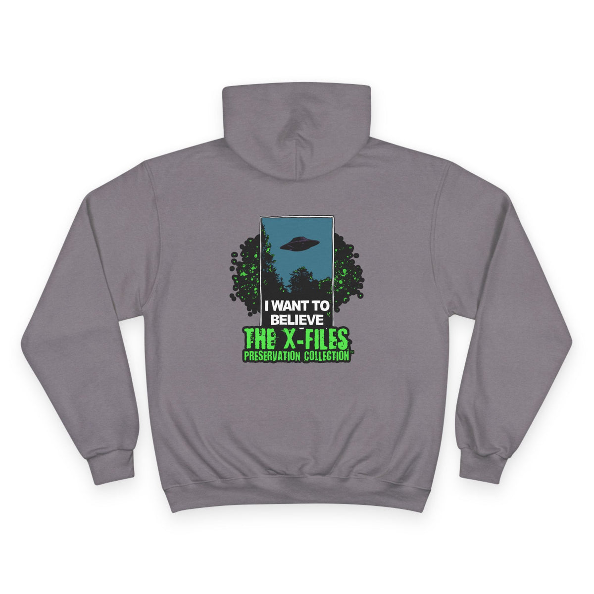 X‑Files "I Want to Believe" Hoodie — Retro UFO Alien Graphic Pullover