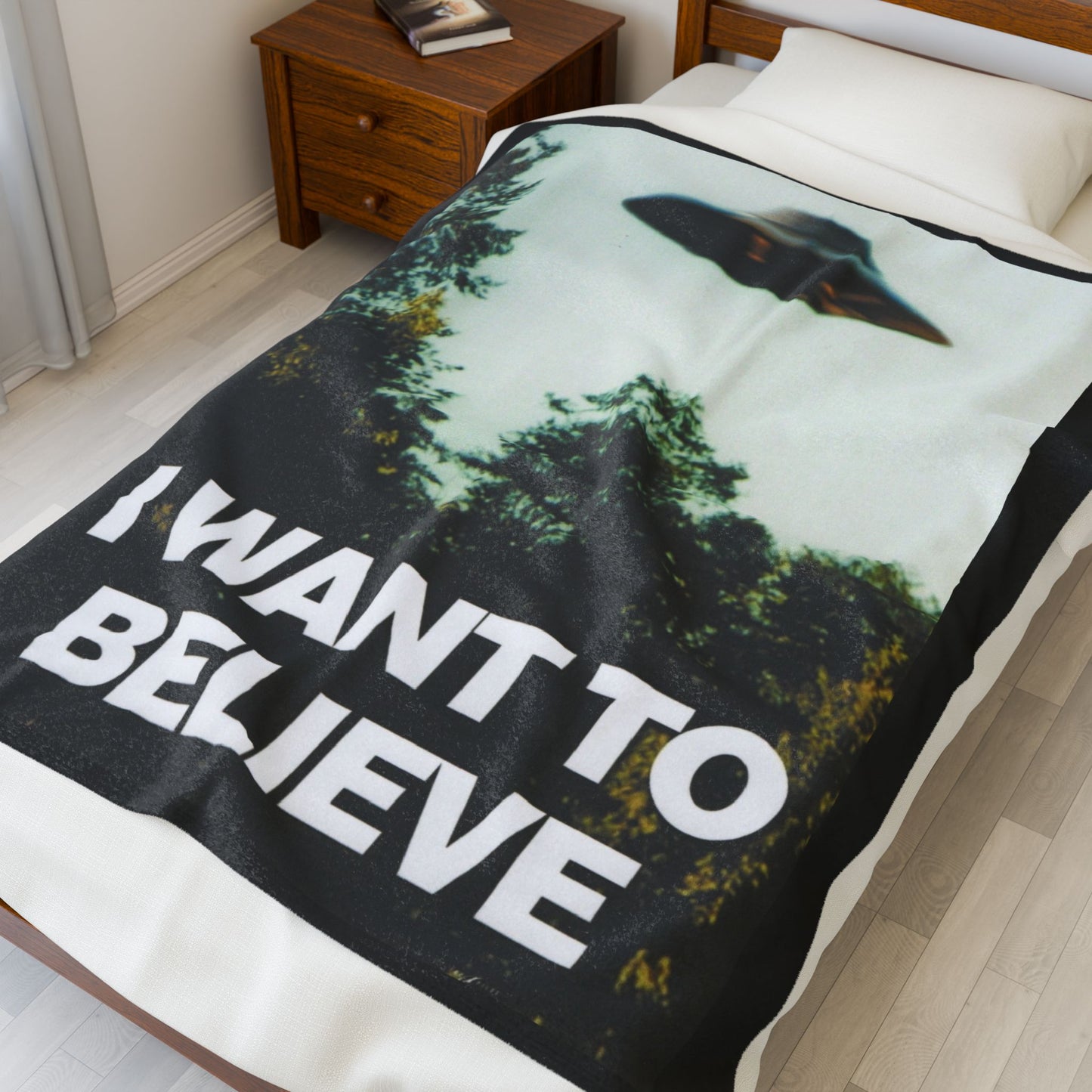 I Want To Believe Velveteen Plush Blanket - XFP Direct
