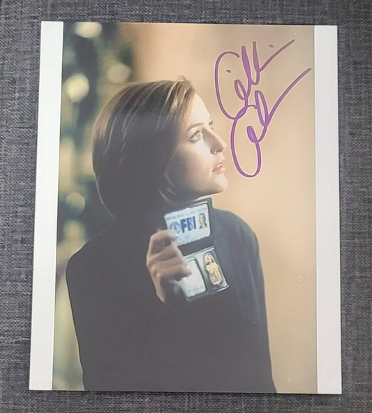 X-Files Photo - Autographed by Gillian Anderson - (JAB)