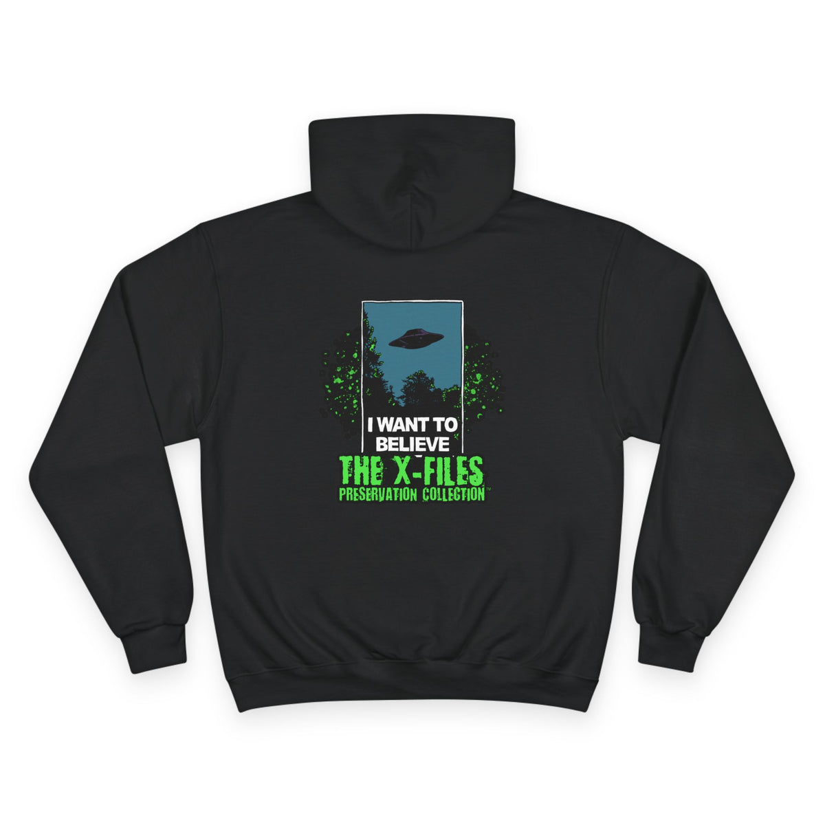 X‑Files "I Want to Believe" Hoodie — Retro UFO Alien Graphic Pullover