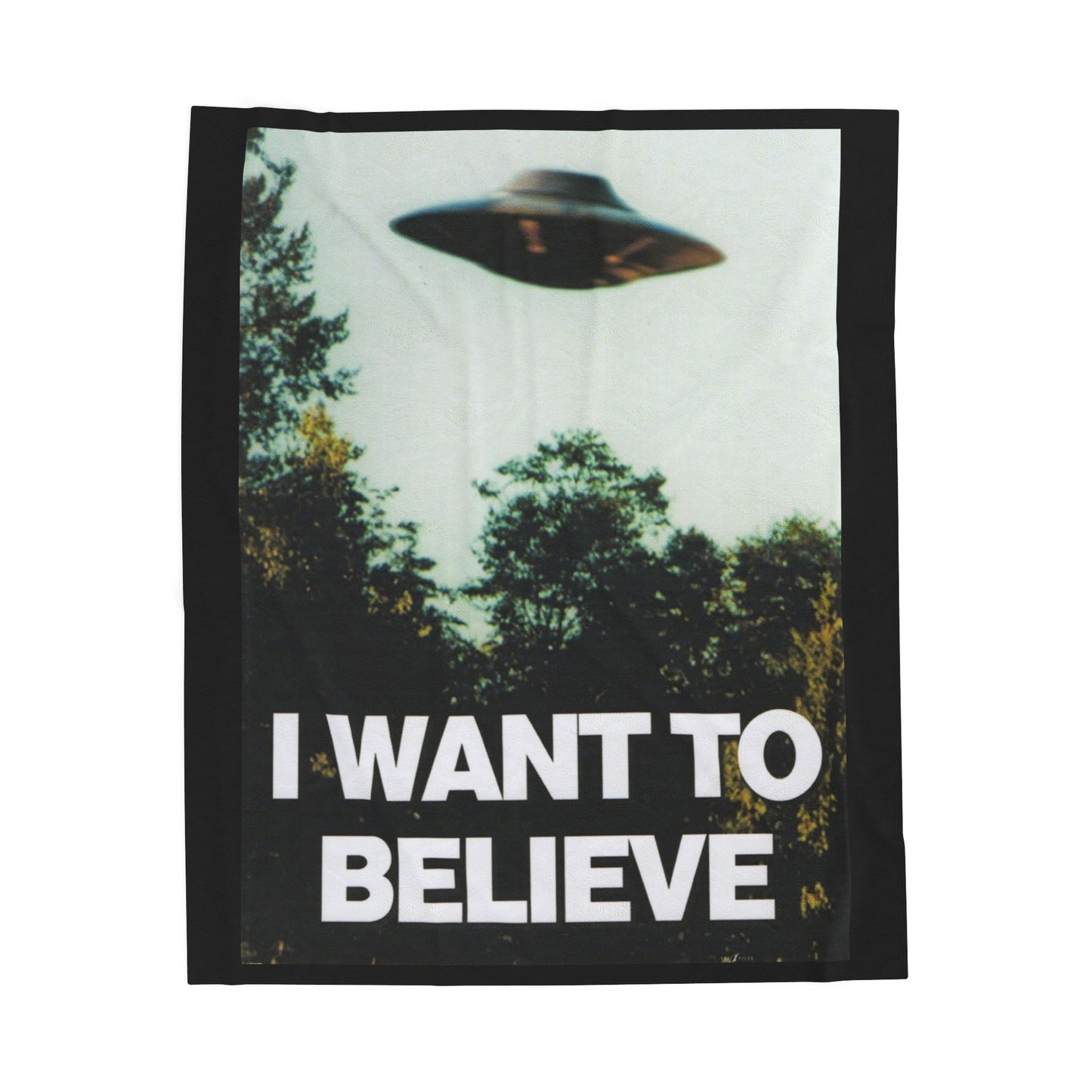 I Want To Believe Velveteen Plush Blanket - XFP Direct