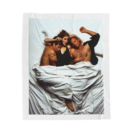 Gillian with David and Chris Carter Velveteen Plush Blanket - XFP Direct