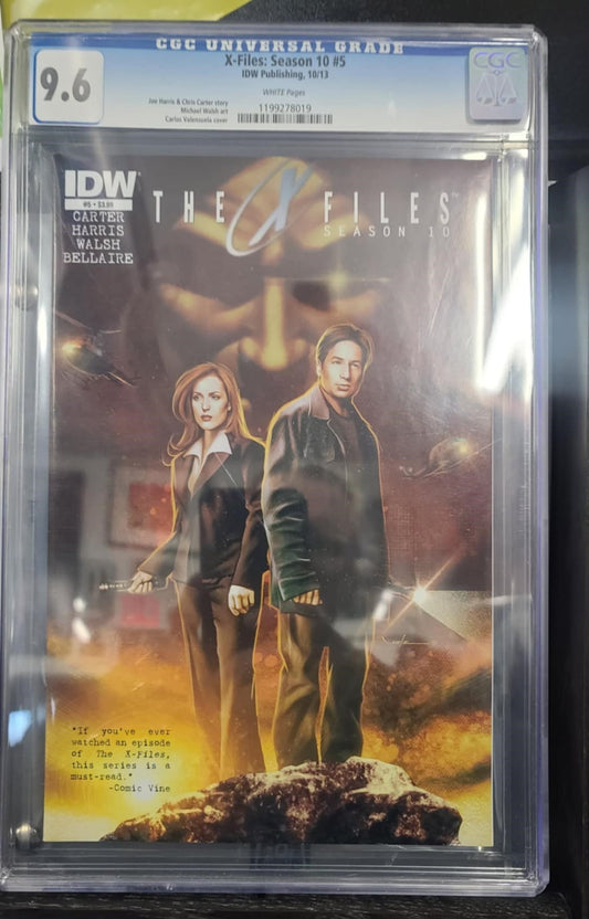 X-Files: Season 10 #5 - IDW Publishing, 10/13- CGC Graded 9.6 -